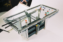 glass billiard table