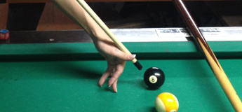 How to do a legal jump shot in billiards - steep angle