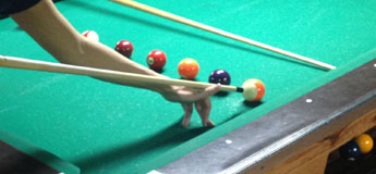 How to do a legal jump shot in billiards - low angle