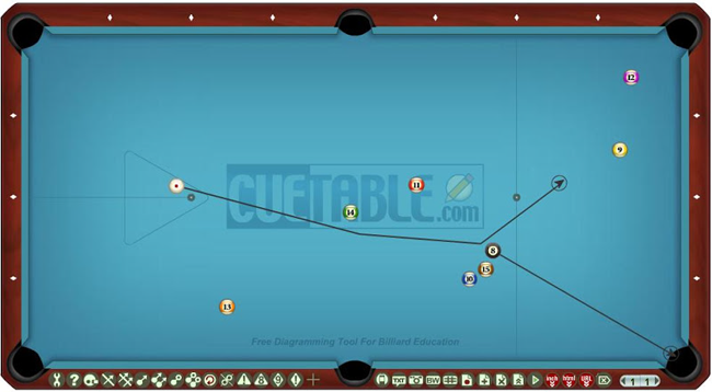 CueTable billiard table diagramming tool