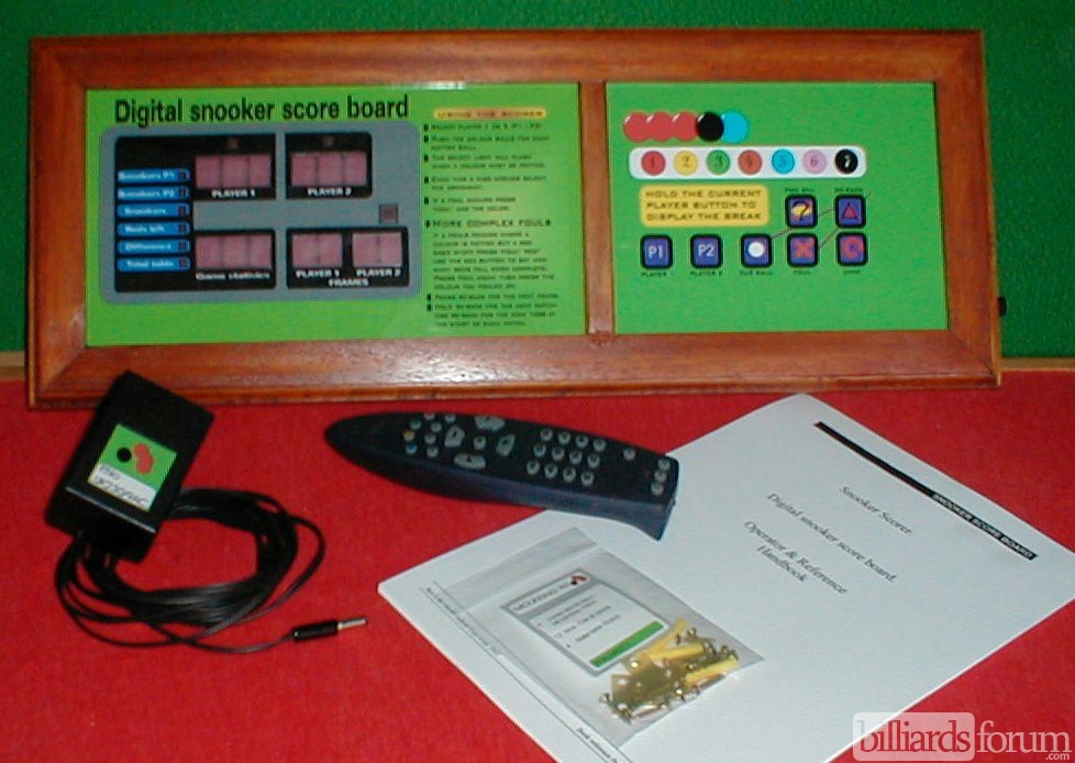Digital Snooker Scoreboard with Remote