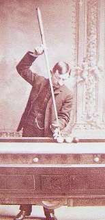 Photo of Jacob Schaefer Sr playing billiards #1