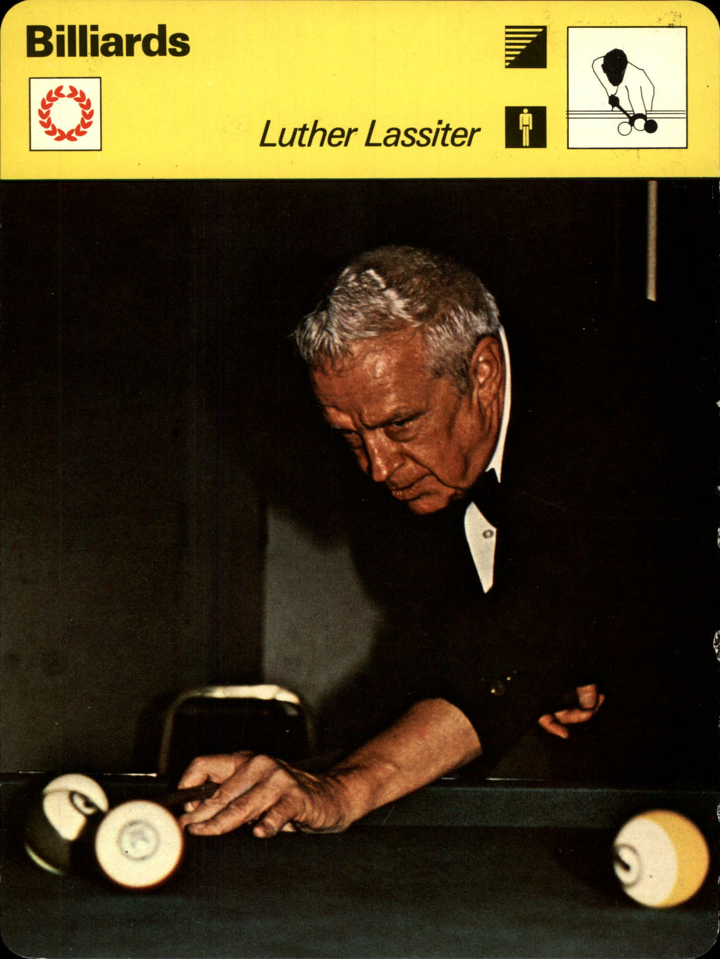 Luther Wimpy Lassiter Sportscaster Card - On the Right Cue - Front