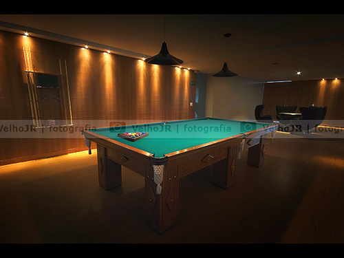 New Home Billiard Room With Ambient Lighting