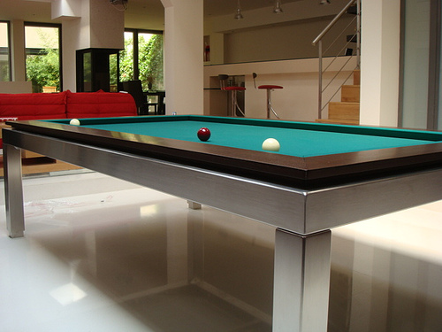 Stainless Steel Carom Table Close Up