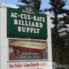 Sign of Ac-Cue-Rate Billiards Pelham, NH