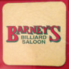 Branded Coaster Barney's Billiard Saloon Spring, TX