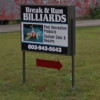 Break and Run Billiards Nashua, NH Storefront Signage