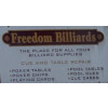 Freedom Billiards Dayton, OH Storefront Sign