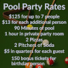 Flyer for Billiard Parties from ICT Pool & Billiards Wichita, KS