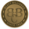 Emblem Logo, Blatt Billiards Warehouse Outlet & Factory Wood Ridge, NJ