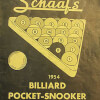 Cover of Schaaf's 1954 Billiard Pocket-Snooker Catalog